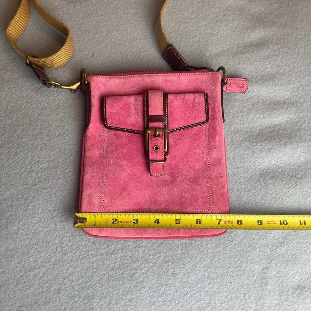 Coach Pink Suede Small Crossbody bag - Picture 16 of 16